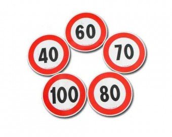 Autocolant limitare viteza 70KM