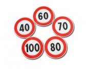 Autocolant limitare viteza 70KM